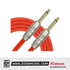 Kirlin Cable IM-201PRG Red Frost Instrument Cable Mono Plug 6 Meter Guitar Cable