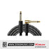 Kirlin IWB-202BEGL Premium Plus Gold Jack Woven Instrument Cable