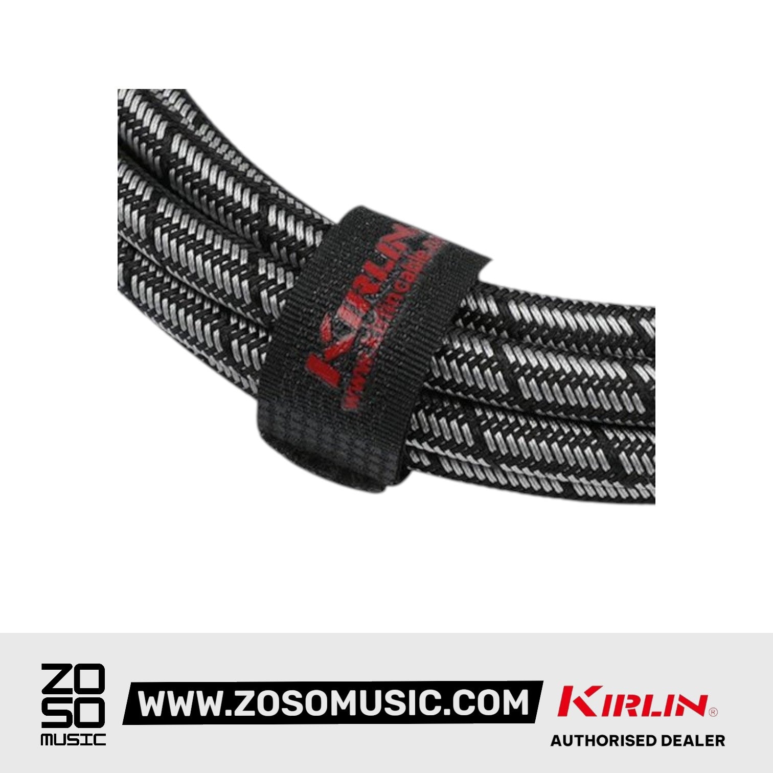 Kirlin IWB-202BEGL Premium Plus Gold Jack Woven Instrument Cable
