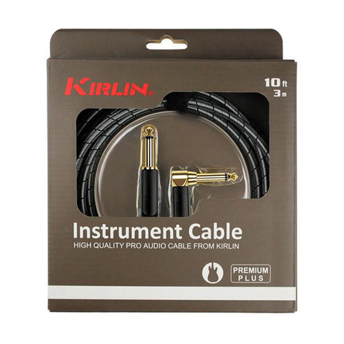 Kirlin IWB-202BEGL Premium Plus Gold Jack Woven Instrument Cable