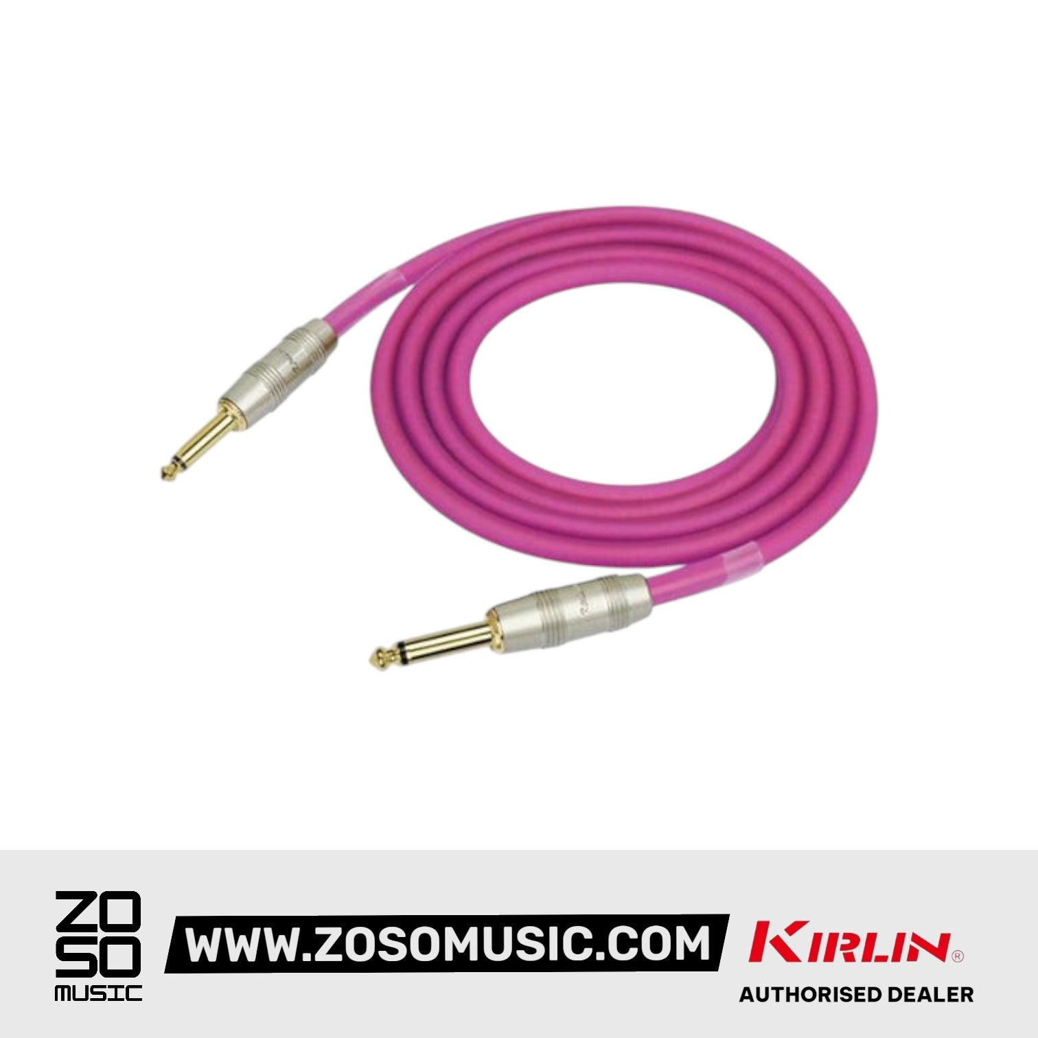 Kirlin Cable IM-201PRG Red Frost Instrument Cable Mono Plug 6 Meter Guitar Cable
