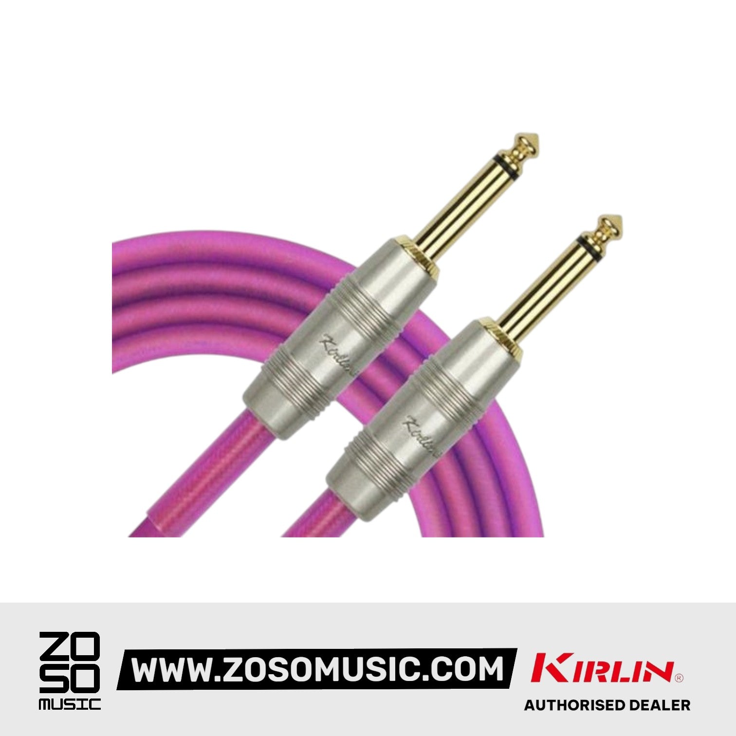 Kirlin Cable IM-201PRG Red Frost Instrument Cable Mono Plug 6 Meter Guitar Cable
