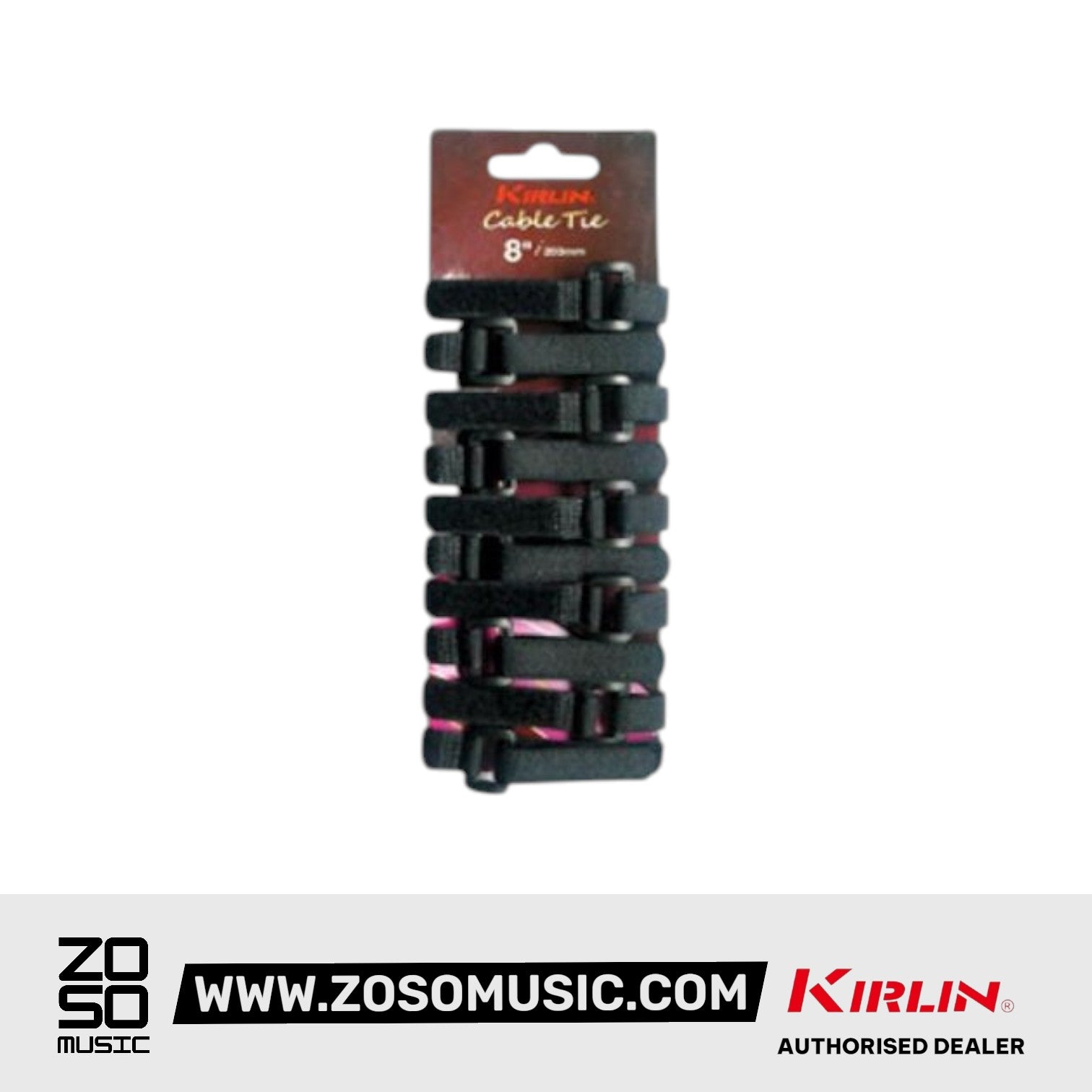 Kirlin CT-5-203 203mm Cable Tie X 10 Without Logo Black