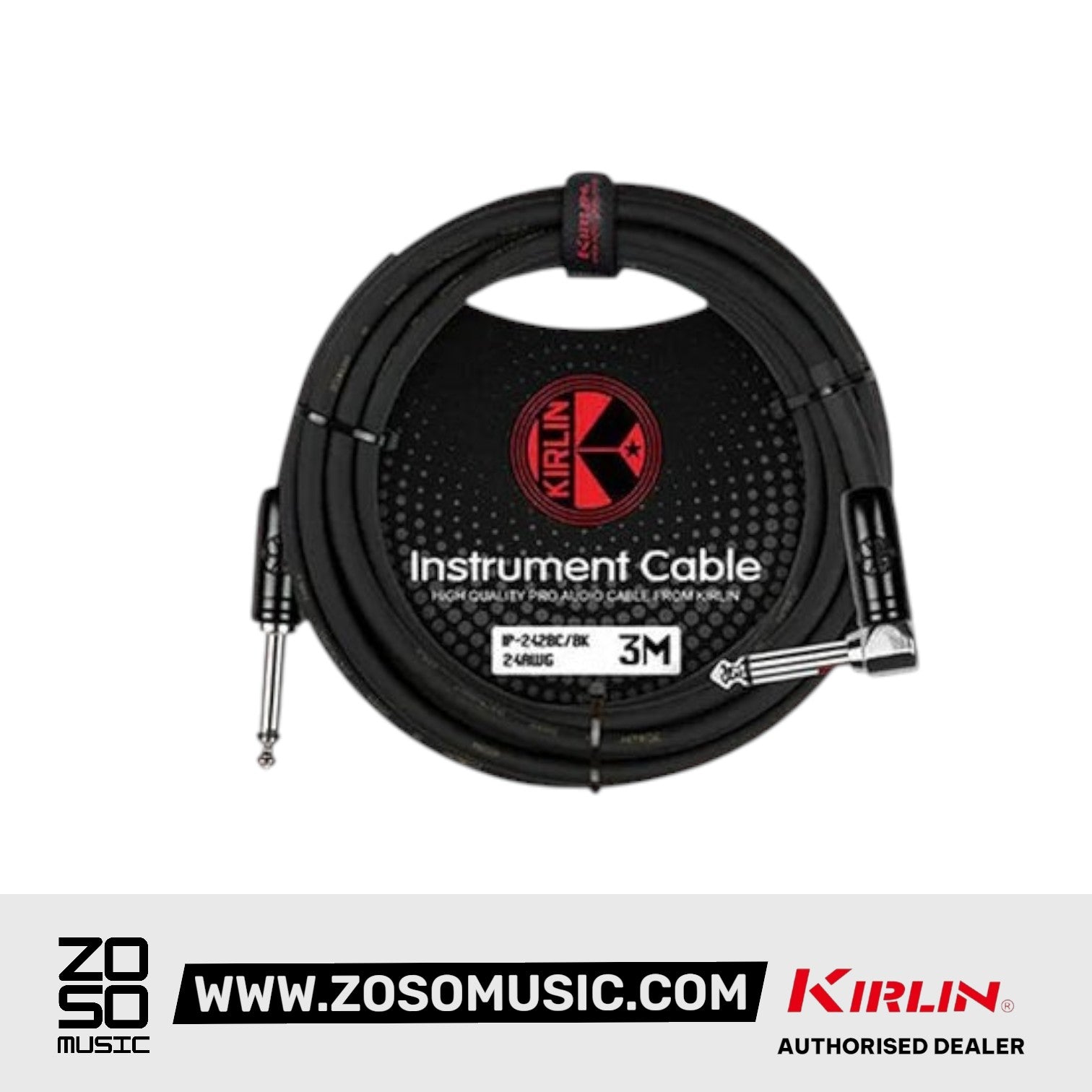 Kirlin Cable IP-242BC 3/6/10 Meter Mono Instrument Cable