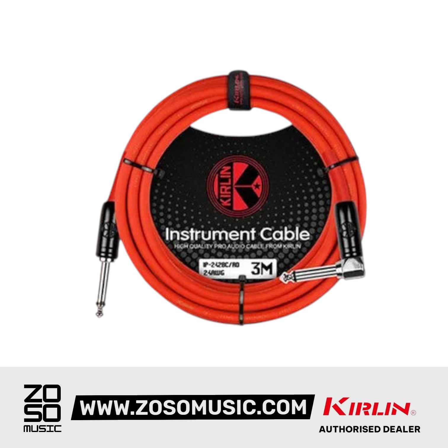 Kirlin Cable IP-242BC 3/6/10 Meter Mono Instrument Cable