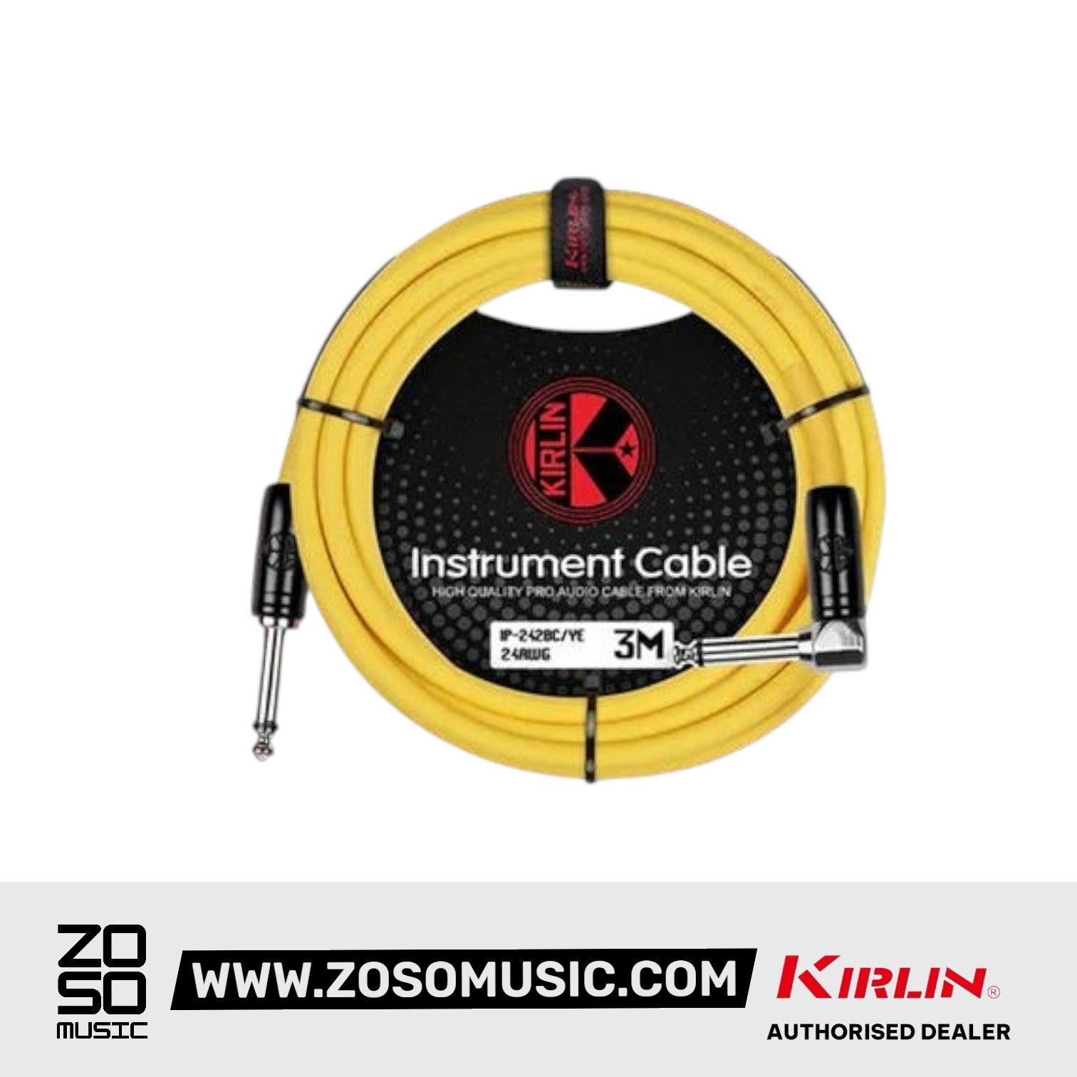 Kirlin Cable IP-242BC 3/6/10 Meter Mono Instrument Cable