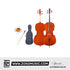 Spicato Italy Cello CV101 Intermediate Cello With Bag Bow Rosin