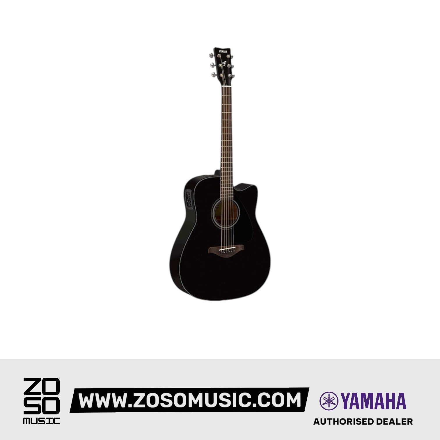 Yamaha FGX800C 41'' Solid Spruce Acoustic Electric Guitar With Pickup Black |  YAMAHA MUSIC |  ACOUSTIC GUITAR |  Zoso Music