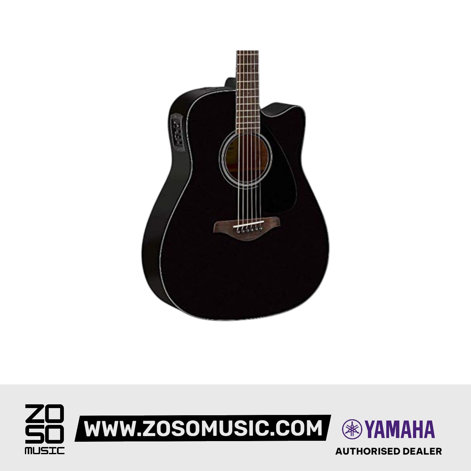 Yamaha FGX800C 41'' Solid Spruce Acoustic Electric Guitar With Pickup Black |  YAMAHA MUSIC |  ACOUSTIC GUITAR |  Zoso Music