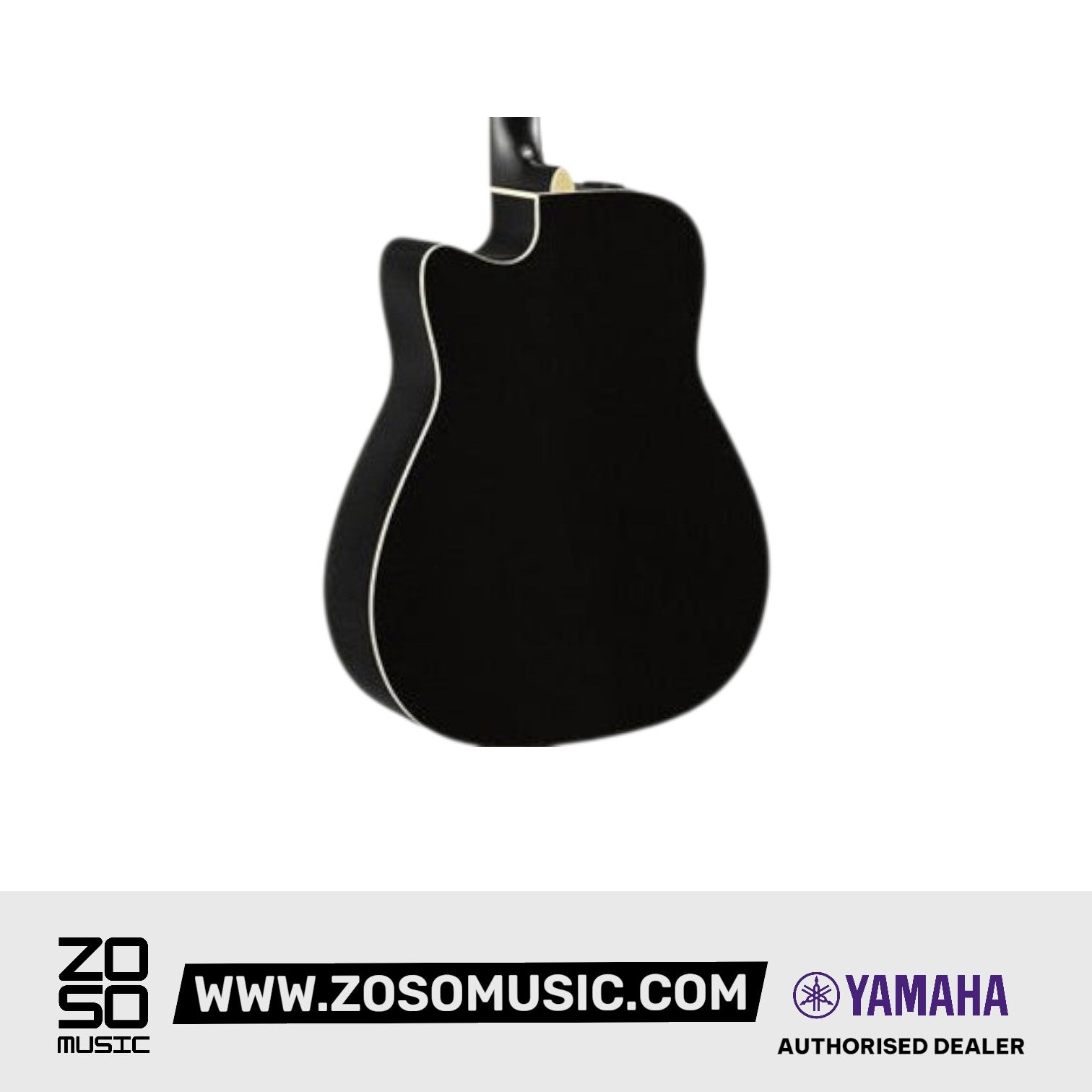 Yamaha FGX800C 41'' Solid Spruce Acoustic Electric Guitar With Pickup Black | Zoso Music Sdn Bhd