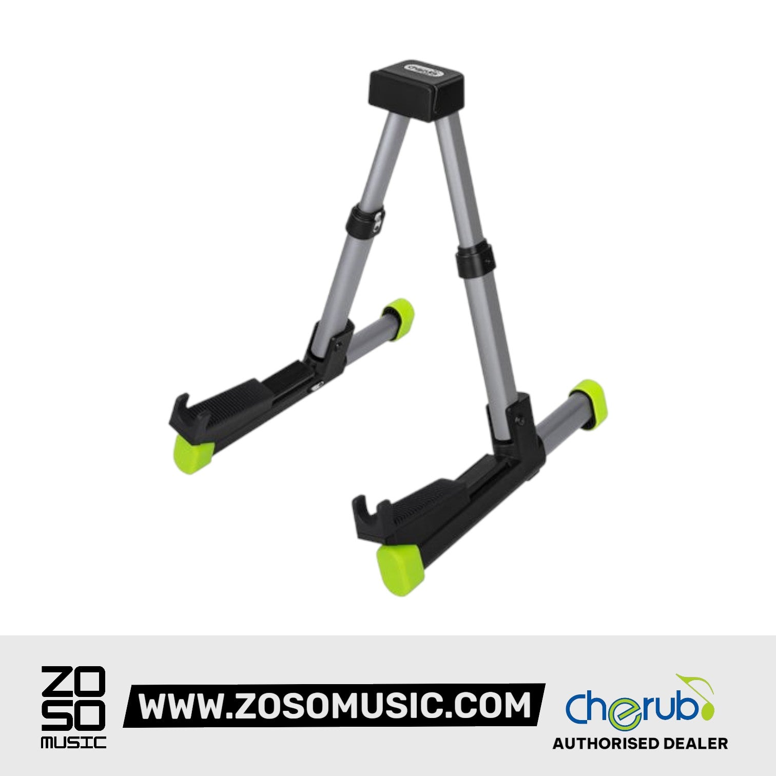Cherub WGS-10 Movable Slip Tray Foldable Guitar Stand