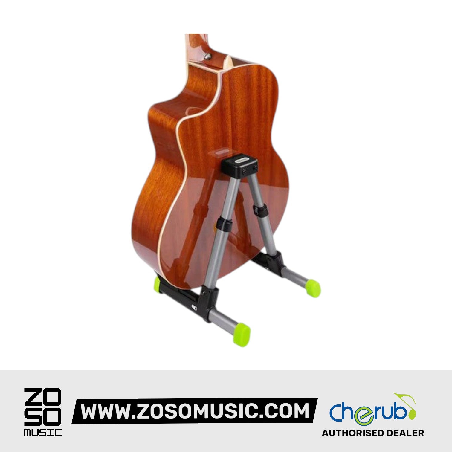 Cherub WGS-10 Movable Slip Tray Foldable Guitar Stand