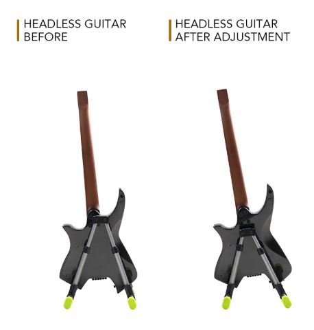 Cherub WGS-10 Movable Slip Tray Foldable Guitar Stand