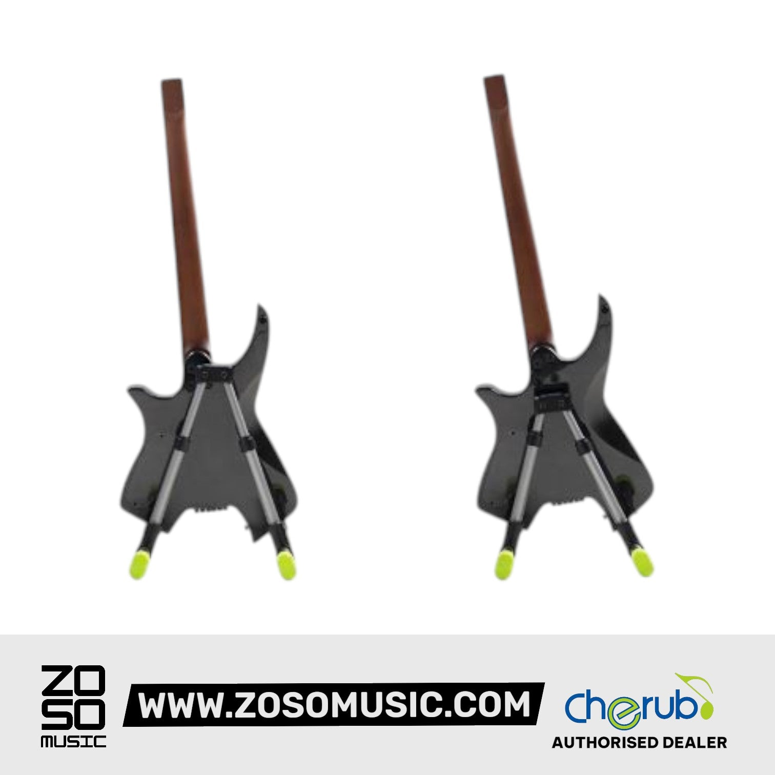Cherub WGS-10 Movable Slip Tray Foldable Guitar Stand