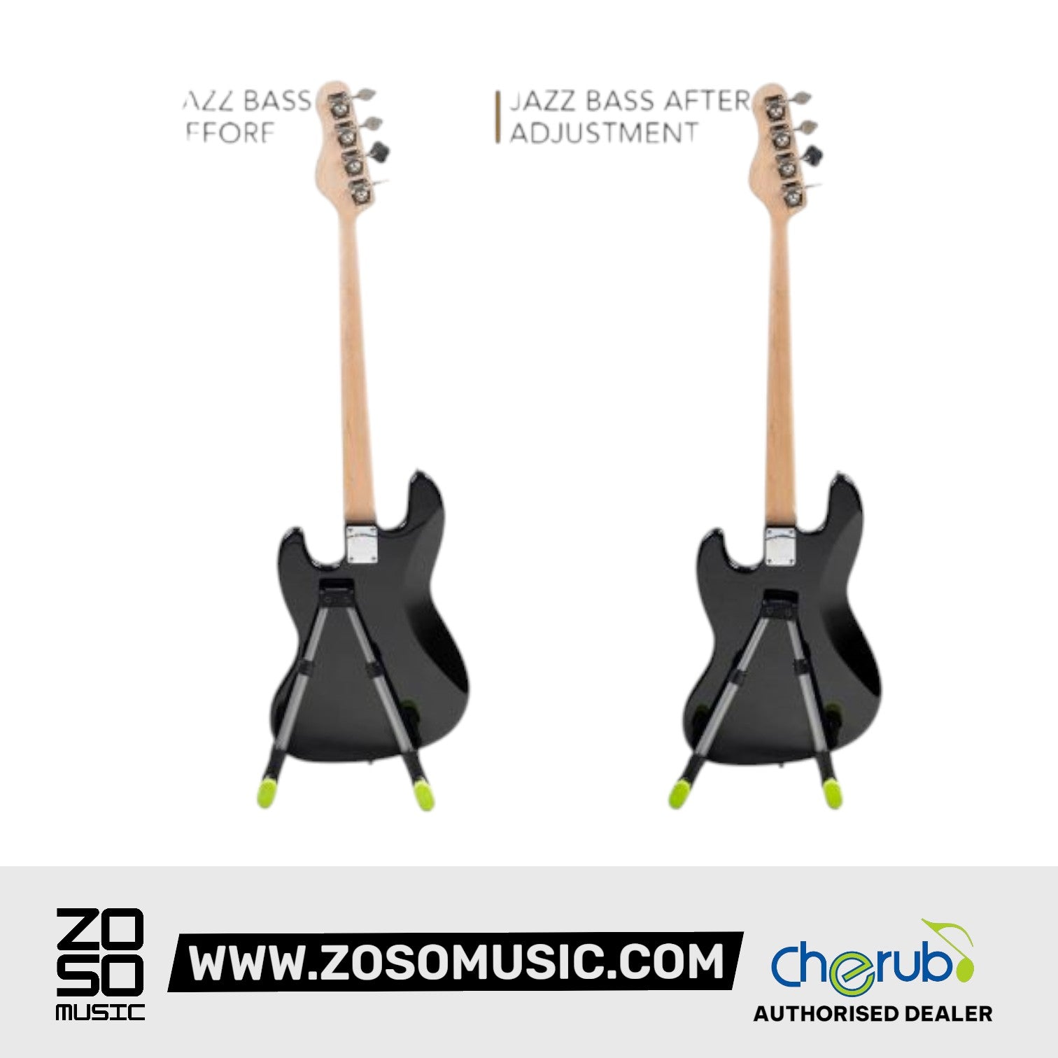Cherub WGS-10 Movable Slip Tray Foldable Guitar Stand