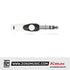 Kirlin LGY-340 1/4 Inch TRS Stereo to Dual 1/4 Inch LightGear Y Audio Jack Cable Adapter- 2 Meter Black
