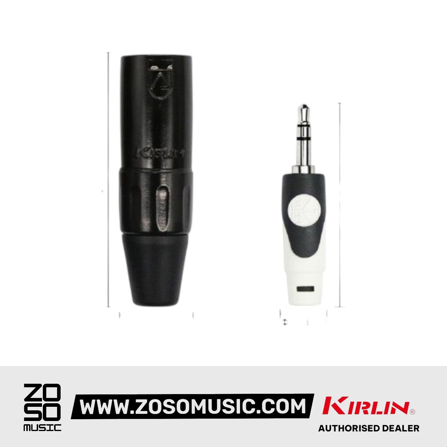 Kirlin LGY-370L 3.5mm TRS to Dual XLR Male Tip Ring LightGear Y Cable Adapter- 2 Meter Black