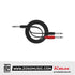 Kirlin YE-336 1/4" TRS to Dual 1/4" Mono Plug Entry Y-Cable Patch Cable - 2 Meter Black