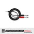 Kirlin YE-362 3.5MM TRS to Dual 1/4" Mono Plug Tip Ring Entry Y-Cable Patch Cable - 2 Meter Black