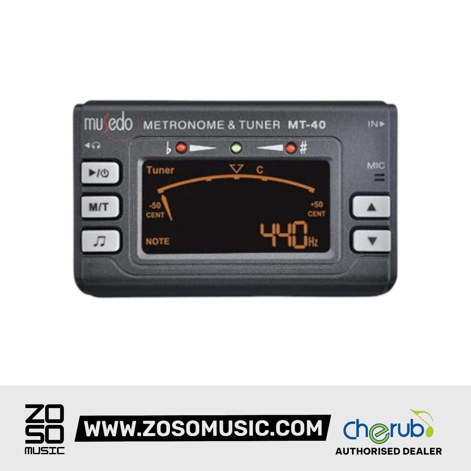 Musedo MT-40 3 in 1 Metronome Chromatic Tuner and Tone Generator
