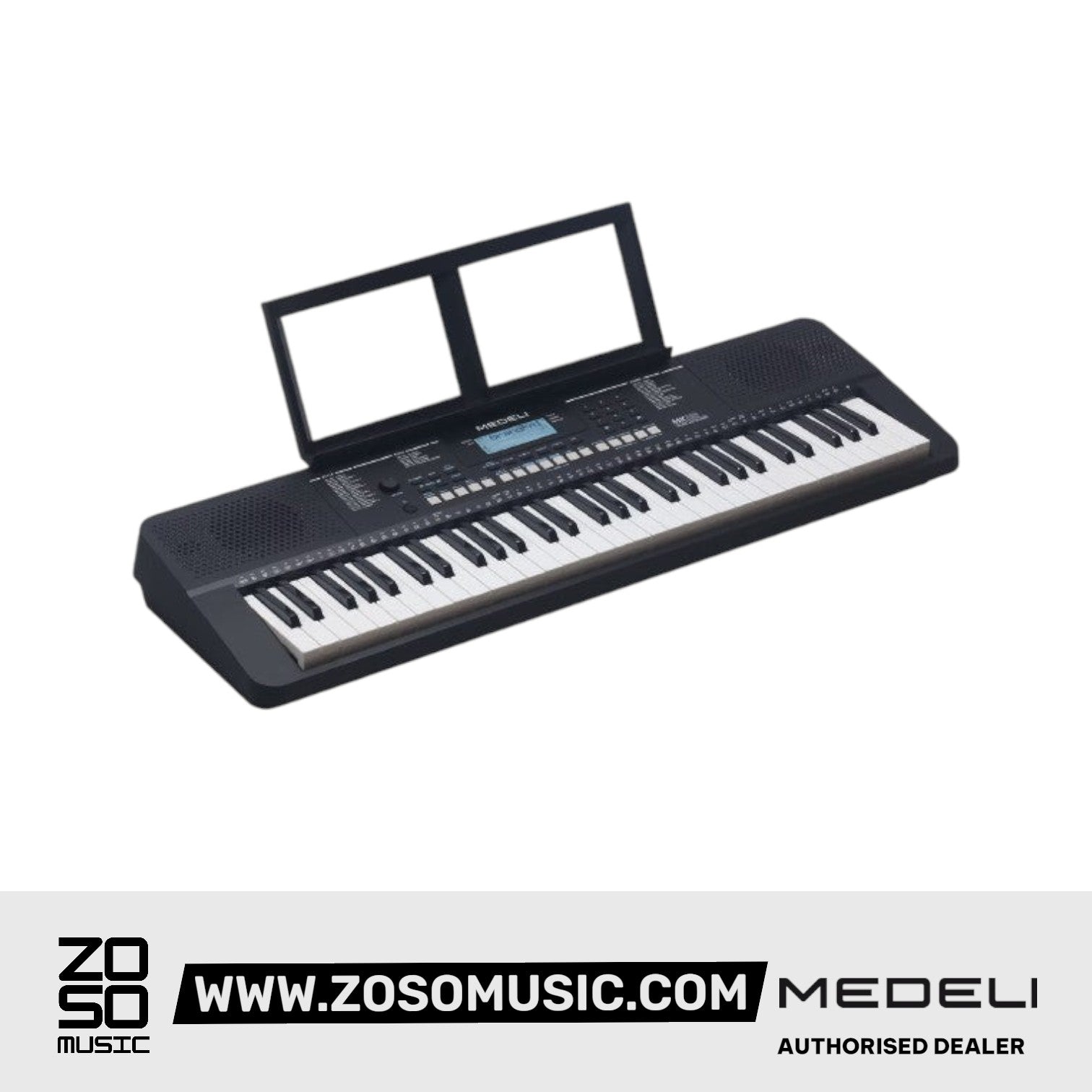 Medeli MK110 61 Keys Portable Keyboard - Black |  MEDELI |  KEYBOARD-PORTABLE |  Zoso Music
