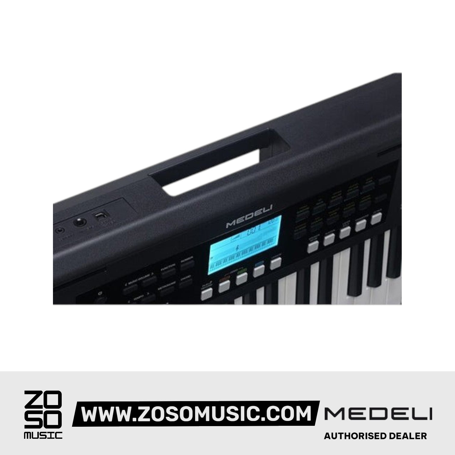 Medeli MK61 61 Keys Portable Keyboard - Black |  MEDELI |  KEYBOARD-PORTABLE |  Zoso Music