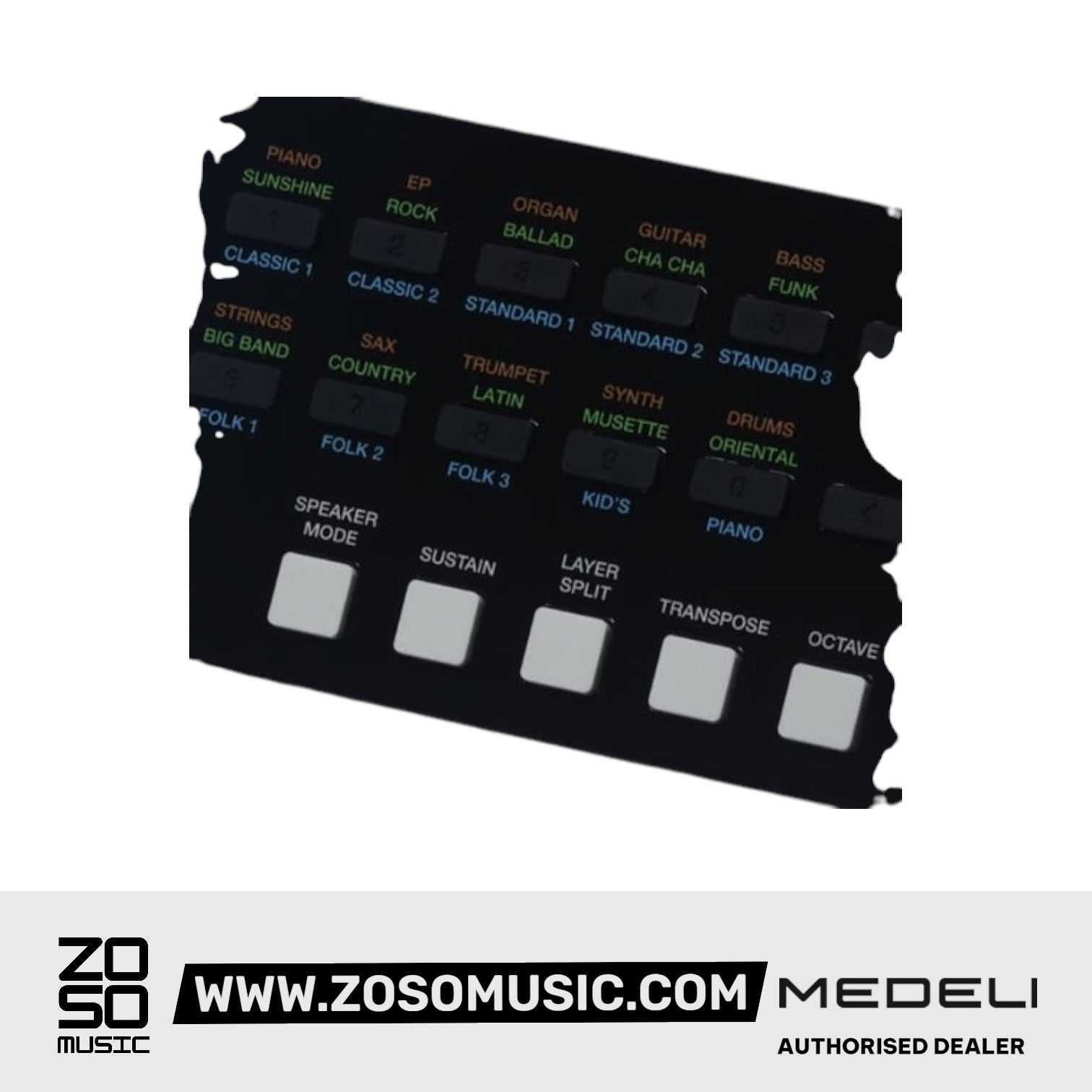 Medeli MK61 61 Keys Portable Keyboard - Black |  MEDELI |  KEYBOARD-PORTABLE |  Zoso Music