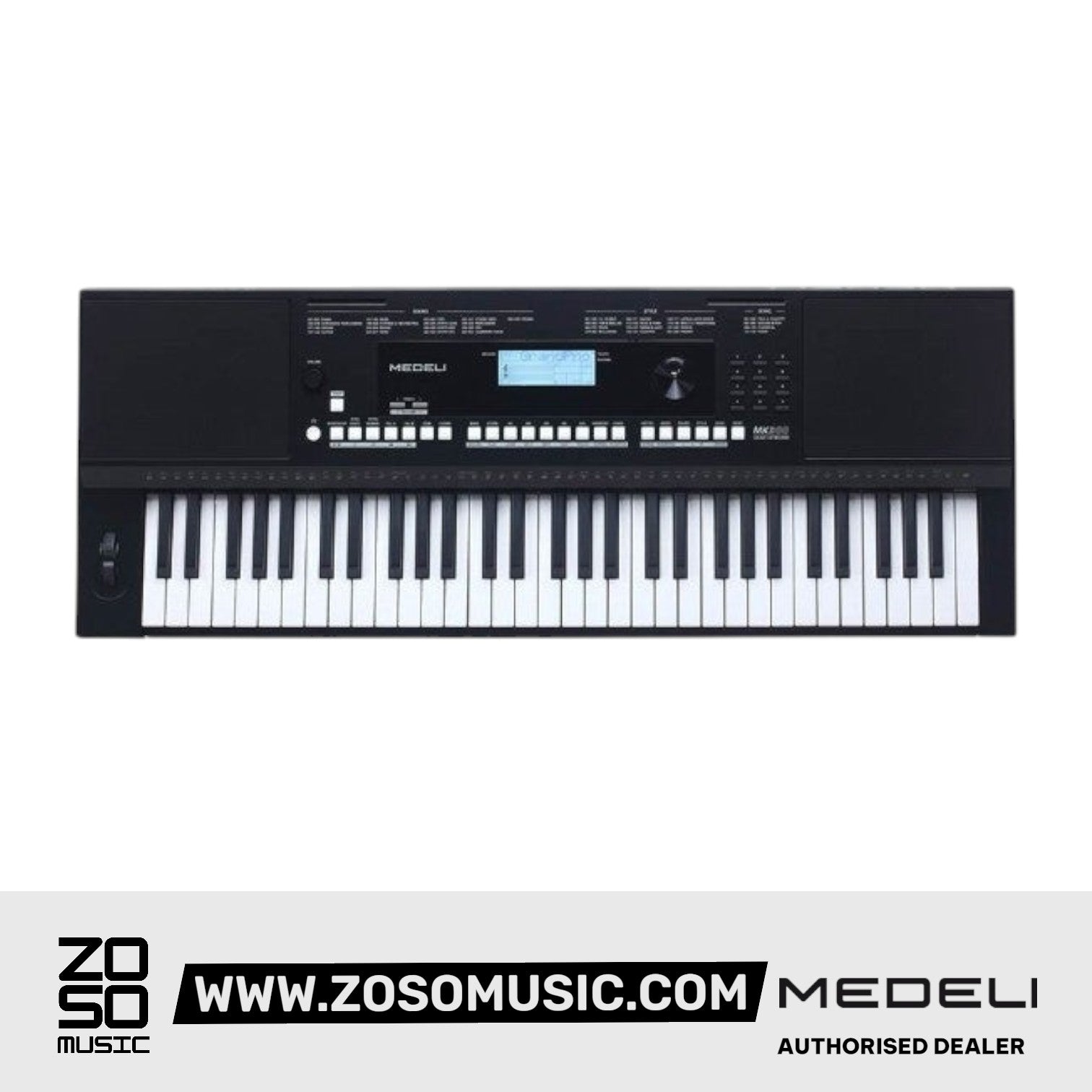 Medeli MK300 61 Keys Portable Keyboard - Black |  MEDELI |  KEYBOARD-PORTABLE |  Zoso Music