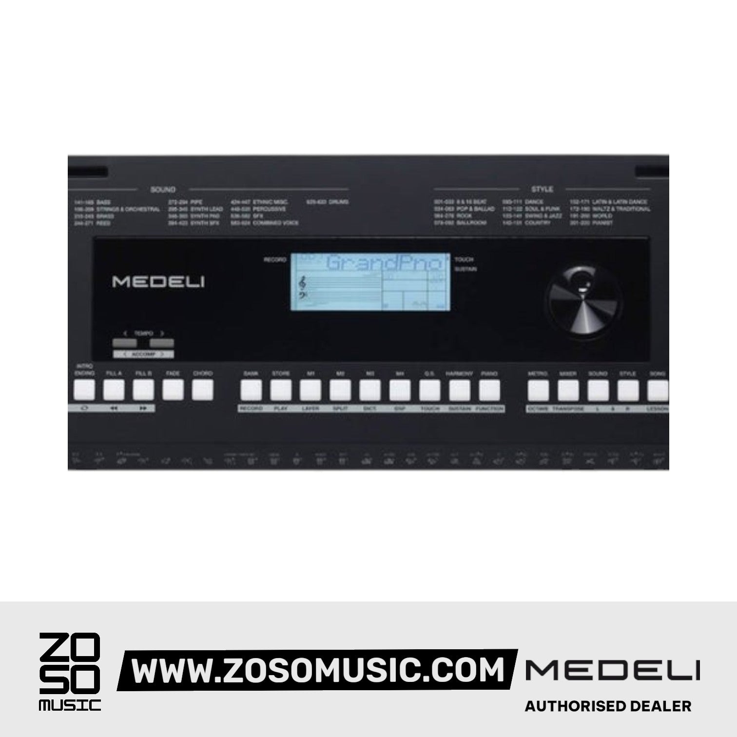 Medeli MK300 61 Keys Portable Keyboard - Black |  MEDELI |  KEYBOARD-PORTABLE |  Zoso Music