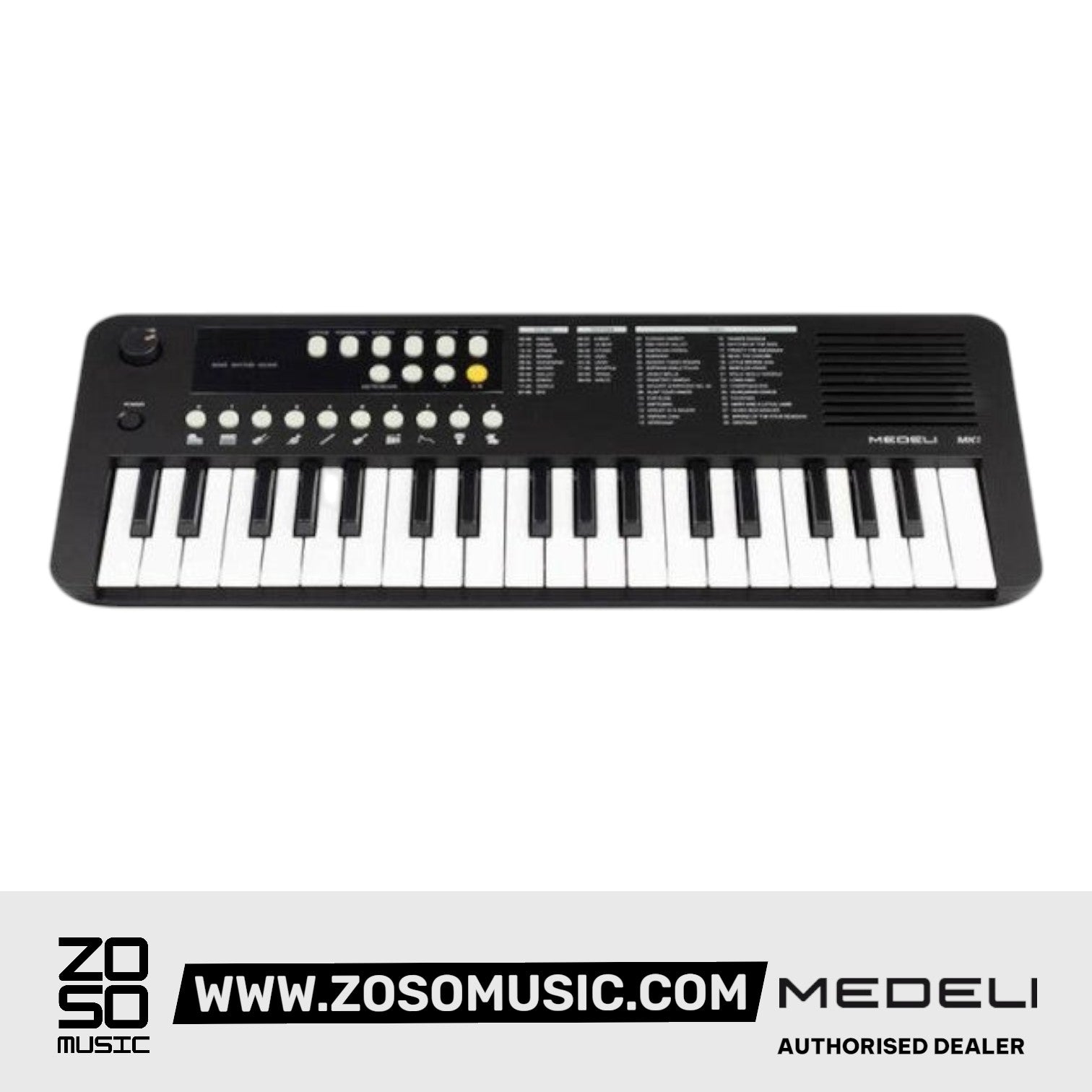 Medeli MK1 37 Key Portable Mini Keyboard with Original Adapter |  MEDELI |  KEYBOARD-PORTABLE |  Zoso Music