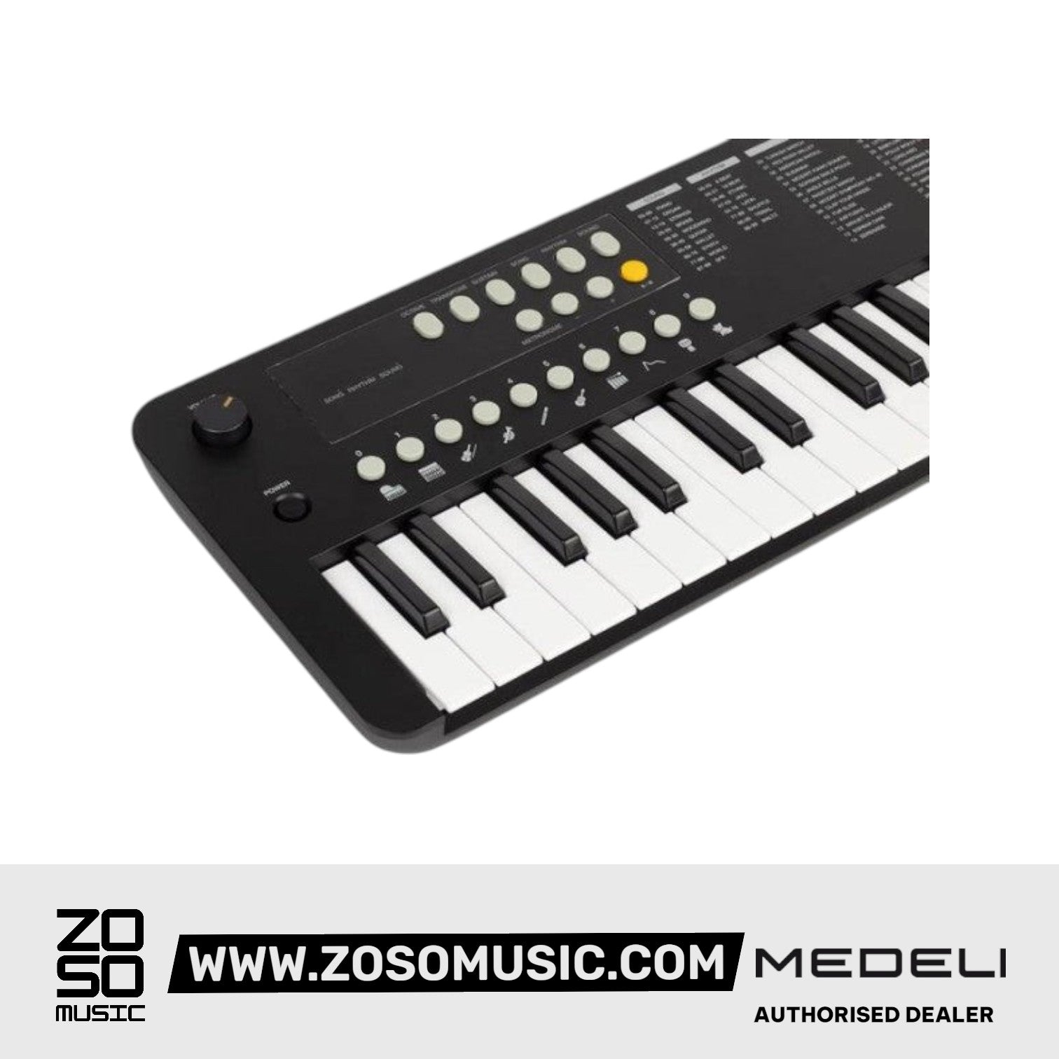 Medeli MK1 37 Key Portable Mini Keyboard with Original Adapter |  MEDELI |  KEYBOARD-PORTABLE |  Zoso Music