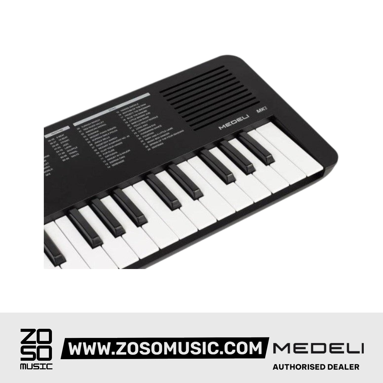 Medeli MK1 37 Key Portable Mini Keyboard with Original Adapter |  MEDELI |  KEYBOARD-PORTABLE |  Zoso Music