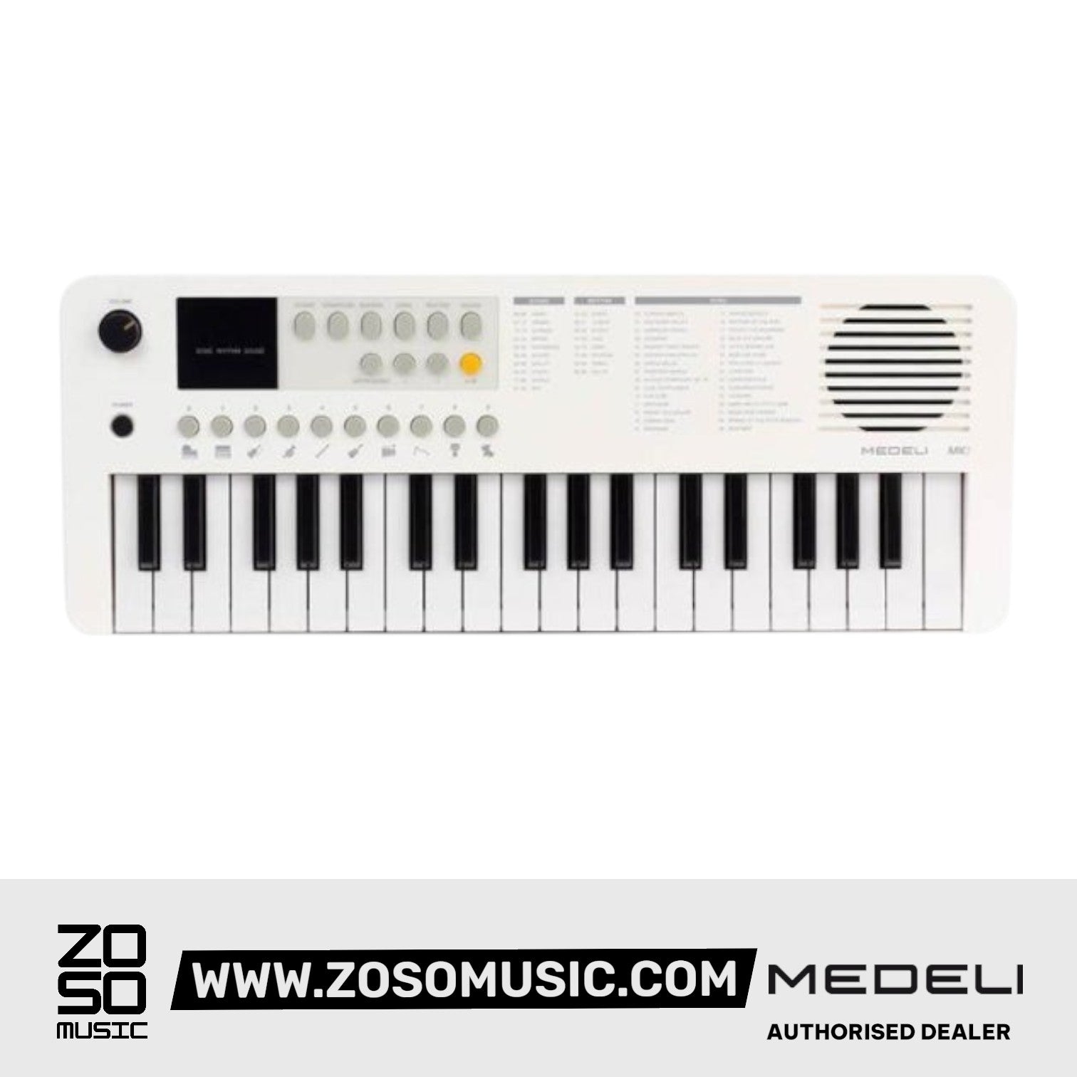 Medeli MK1 37 Key Portable Mini Keyboard with Original Adapter |  MEDELI |  KEYBOARD-PORTABLE |  Zoso Music