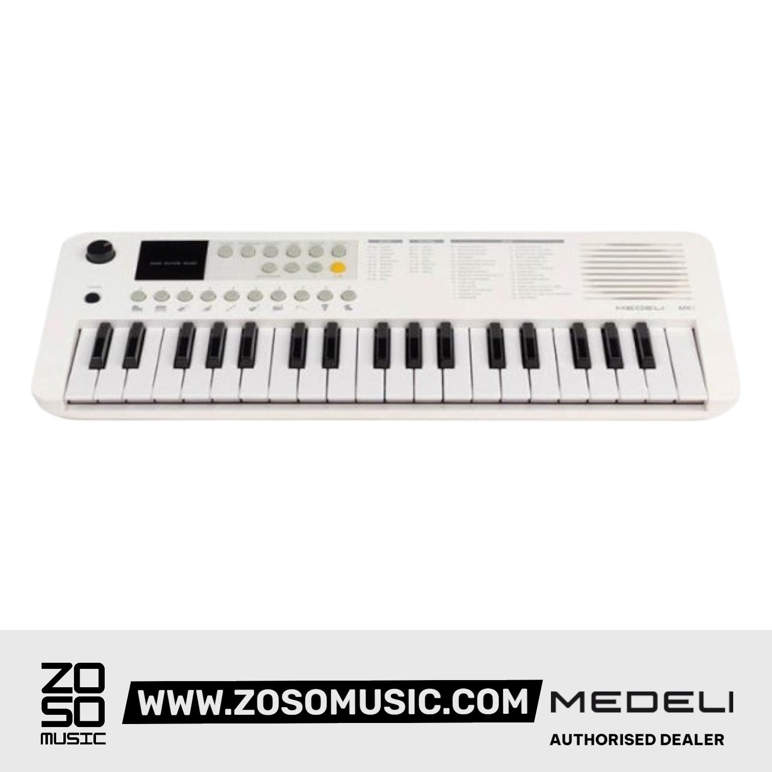 Medeli MK1 37 Key Portable Mini Keyboard with Original Adapter |  MEDELI |  KEYBOARD-PORTABLE |  Zoso Music