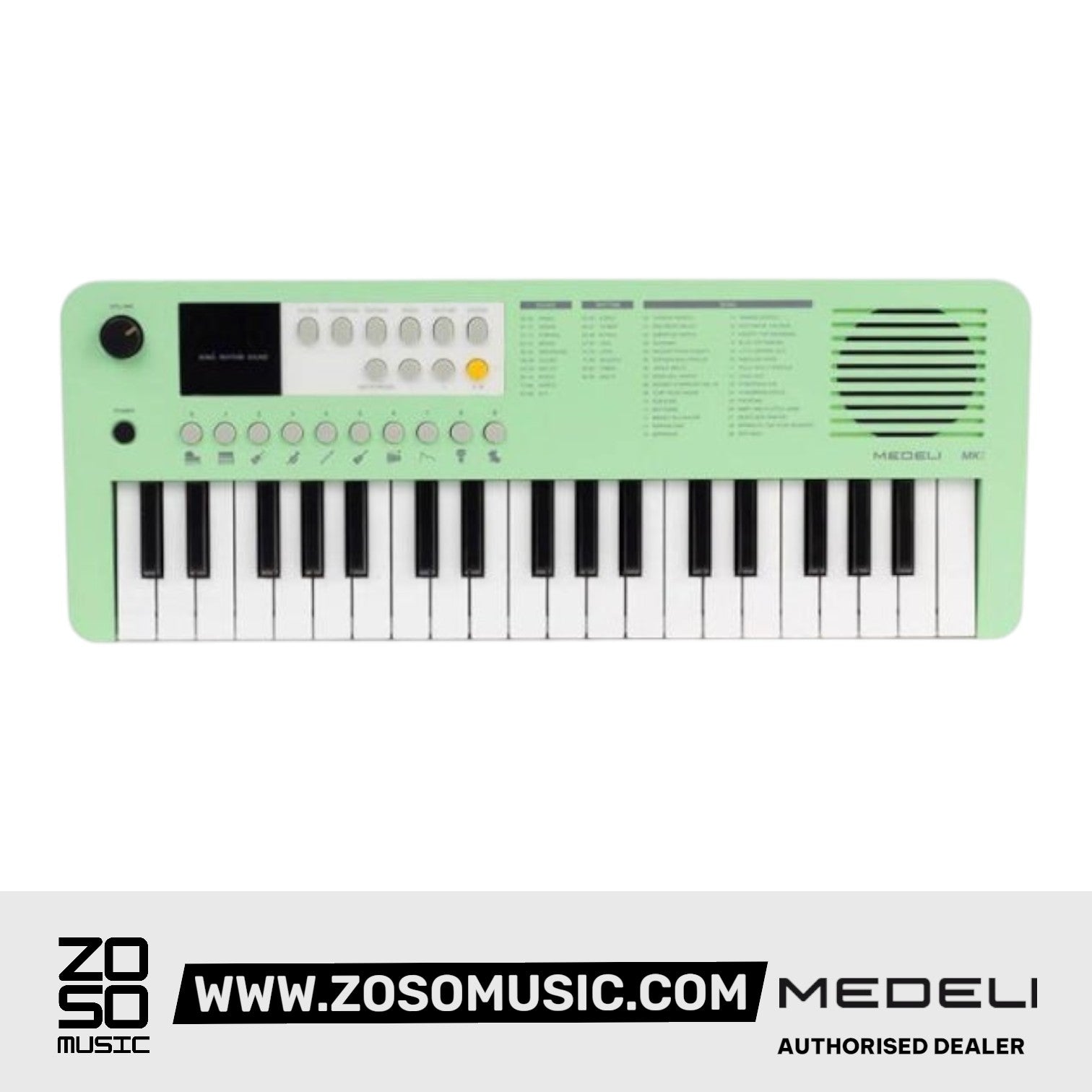 Medeli MK1 37 Key Portable Mini Keyboard with Original Adapter |  MEDELI |  KEYBOARD-PORTABLE |  Zoso Music