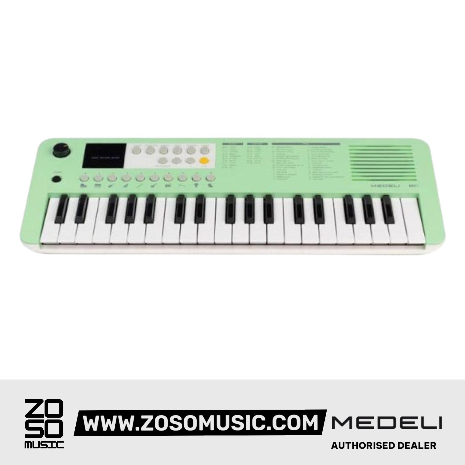 Medeli MK1 37 Key Portable Mini Keyboard with Original Adapter |  MEDELI |  KEYBOARD-PORTABLE |  Zoso Music