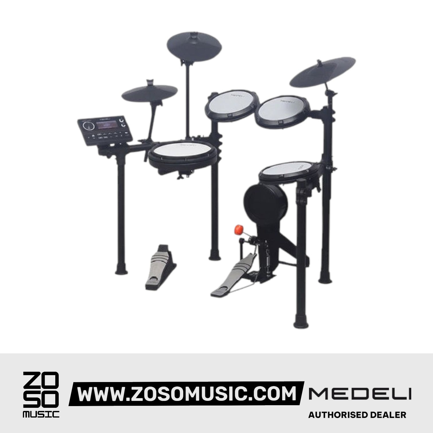 Medeli MZ537 Digital Electric Drum Set Package with Throne |  MEDELI |  DRUM-ELECTRONIC |  Zoso Music