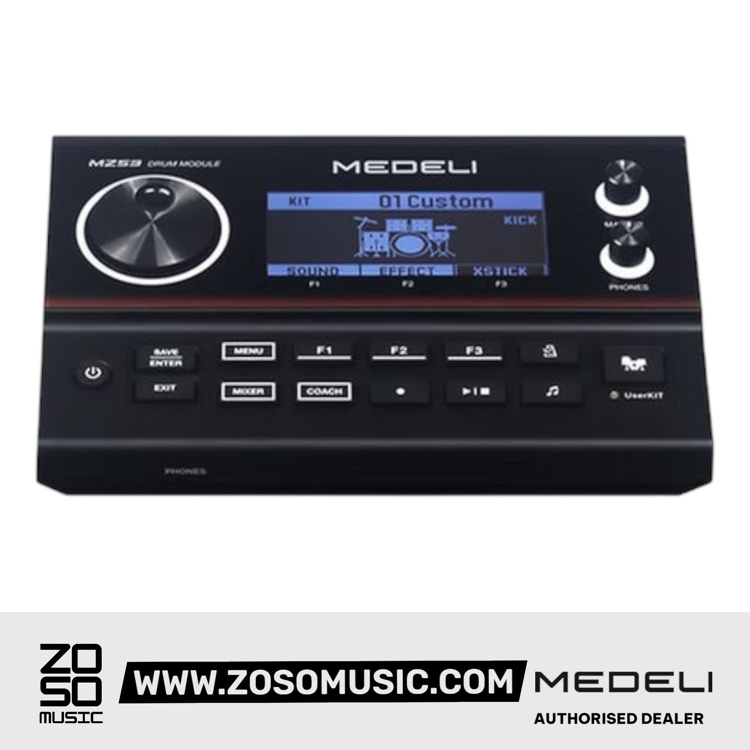 Medeli MZ538 Digital Electric Drum Set Package with Throne |  MEDELI |  DRUM-ELECTRONIC |  Zoso Music