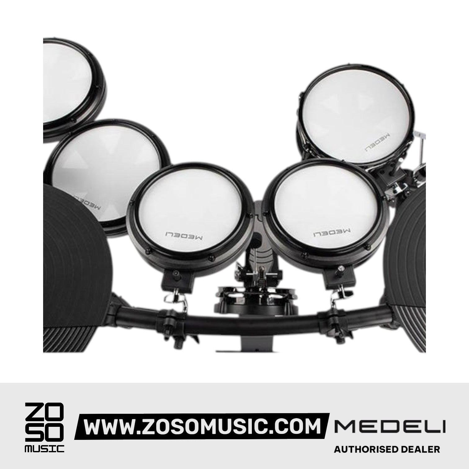 Medeli MZ725 Digital Electric Drum Set Package with Throne |  MEDELI |  DRUM-ELECTRONIC |  Zoso Music