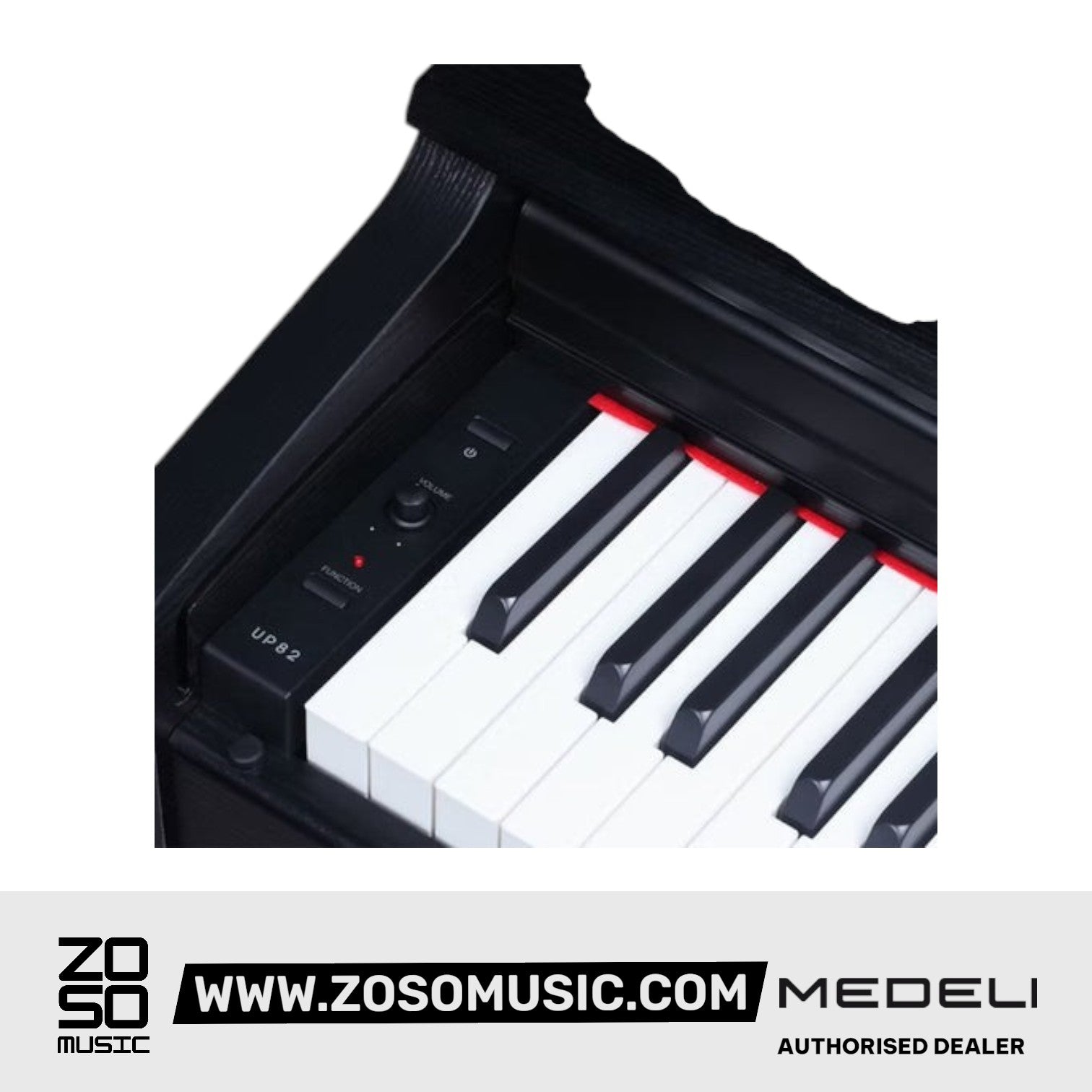 Medeli UP82 88 Keys Entry Level Upright Piano Package With Built In Metronome |  MEDELI |  PIANO-UPRIGHT |  Zoso Music