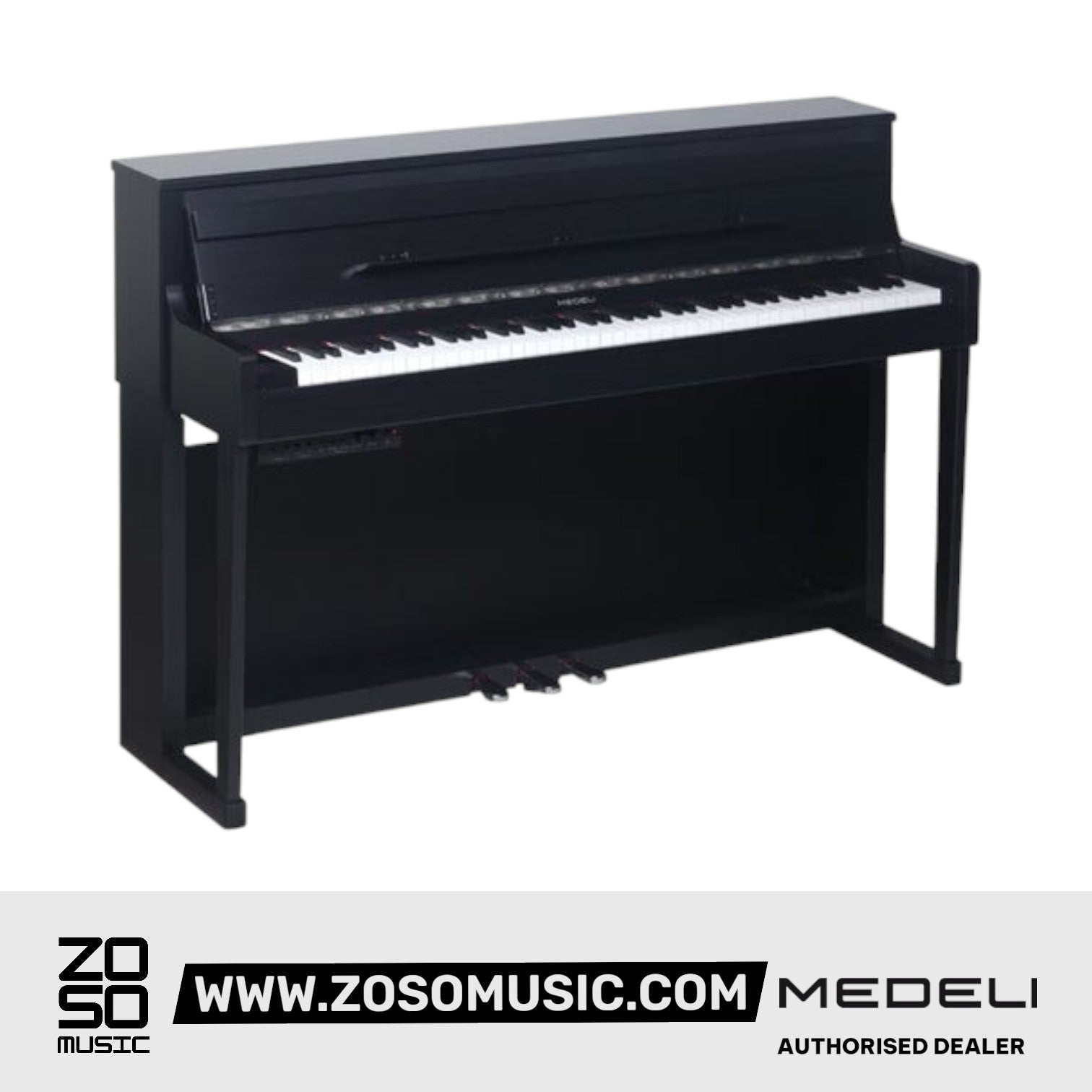 Medeli UP605 88 Keys Upright Piano Package with Woodgrain Finish Built in Bluetooth MIDI and Audio |  MEDELI |  PIANO-UPRIGHT |  Zoso Music