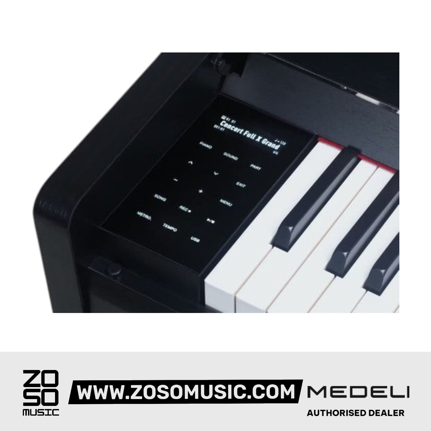 Medeli UP605 88 Keys Upright Piano Package with Woodgrain Finish Built in Bluetooth MIDI and Audio |  MEDELI |  PIANO-UPRIGHT |  Zoso Music