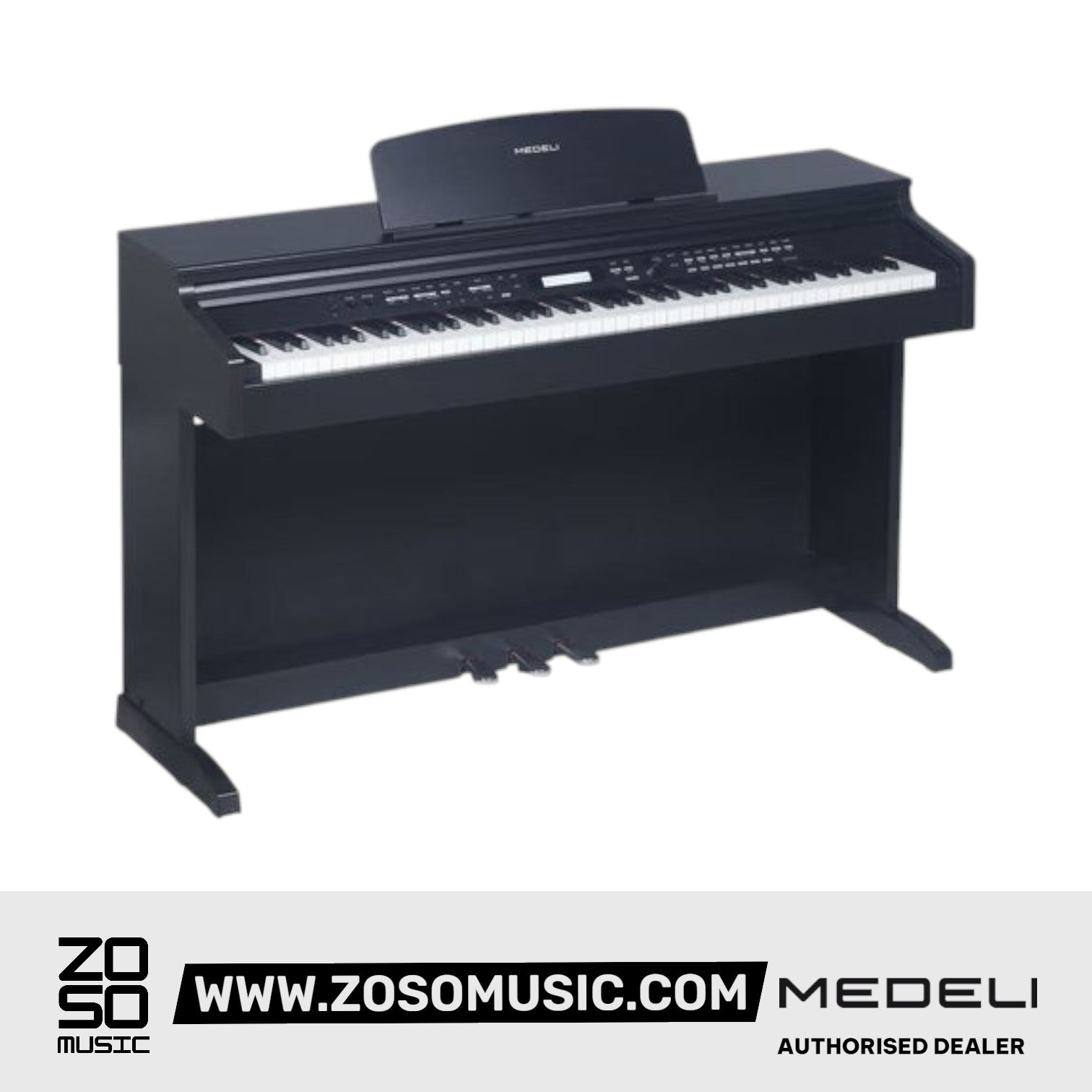 Medeli DP530E 88 Keys Upright Piano Package With Backlit LCD Display for Versatile |  MEDELI |  PIANO-UPRIGHT |  Zoso Music