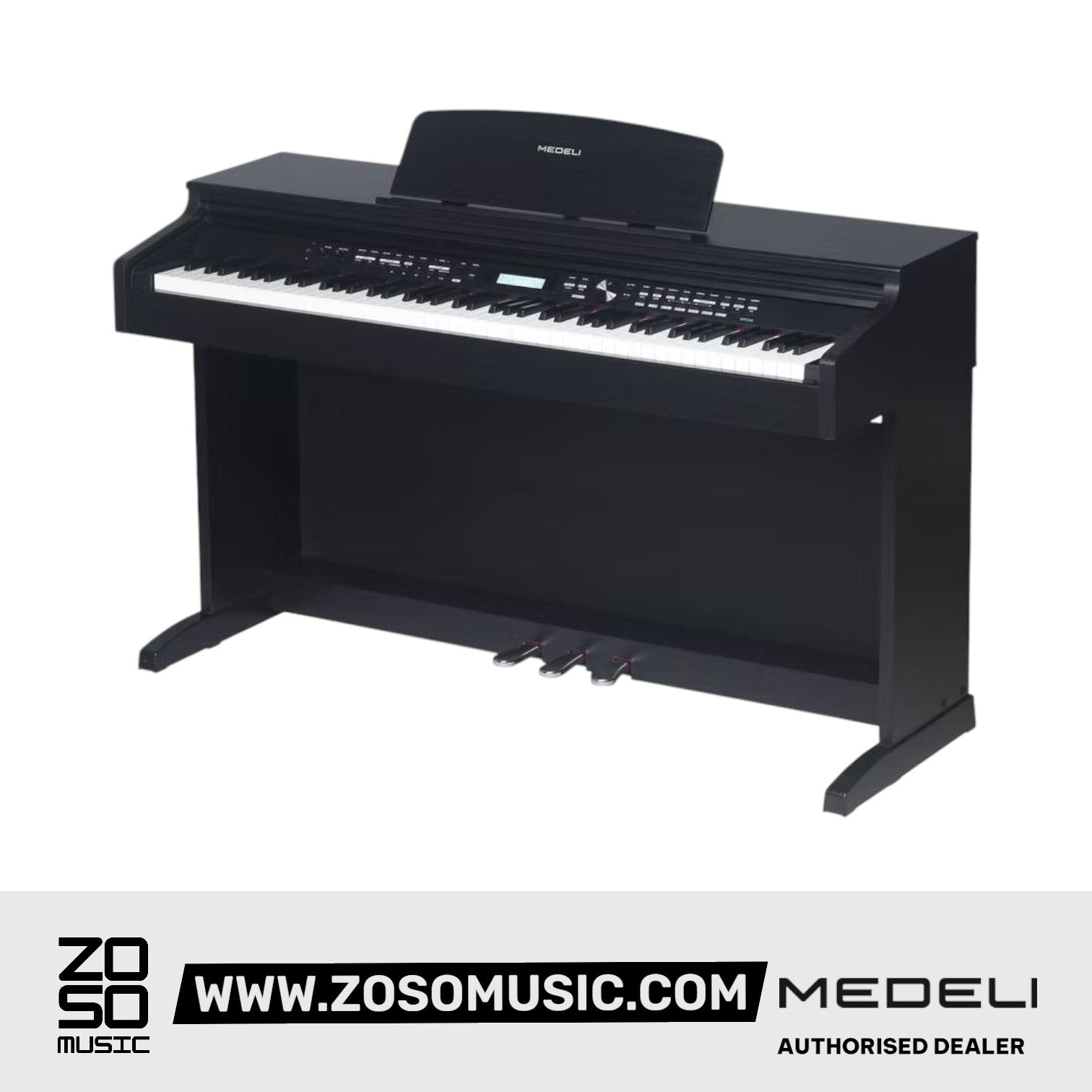 Medeli DP530E 88 Keys Upright Piano Package With Backlit LCD Display for Versatile |  MEDELI |  PIANO-UPRIGHT |  Zoso Music