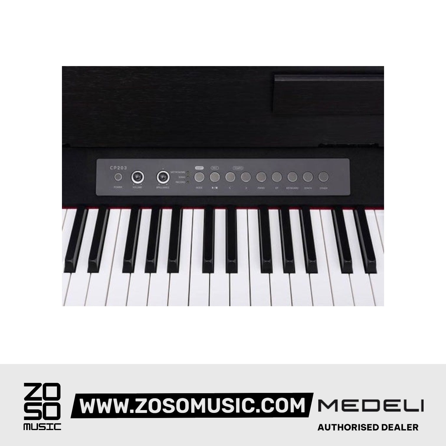 Medeli CP203 88 Keys Compact Digital Piano With USB MIDI Built in Drum Rhythms |  MEDELI |  PIANO-DIGITAL |  Zoso Music