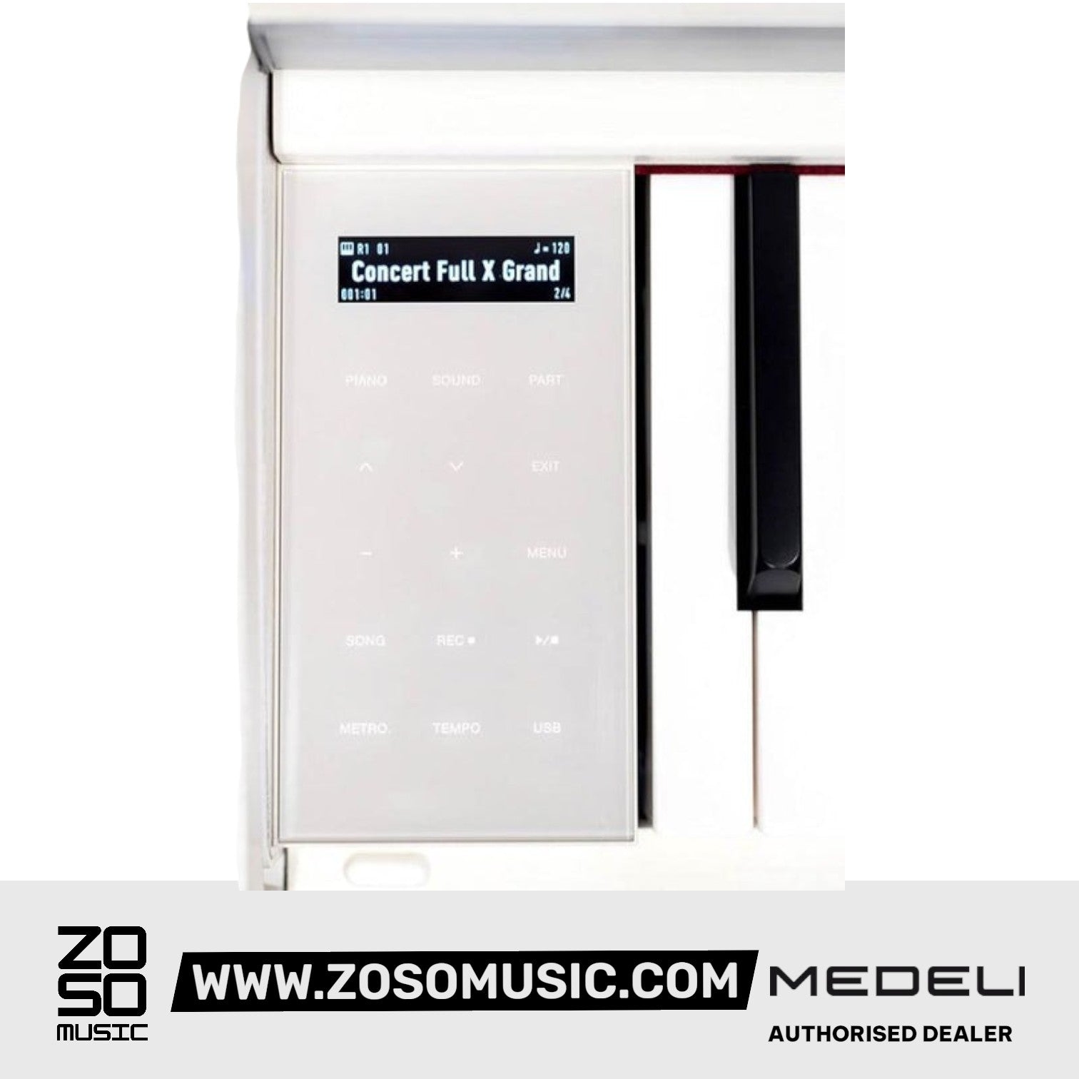 Medeli UP405E 88 Keys Upright Piano Package With Graded Action 3 Sensor Premium |  MEDELI |  PIANO-DIGITAL |  Zoso Music