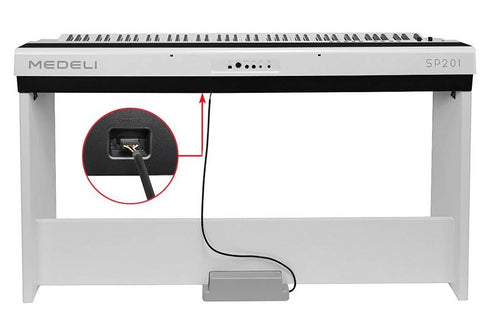 Medeli SP201 88 Keys Slim Digital Piano Built in Stereo Speaker and Companion App Package |  MEDELI |  KEYBOARD-PORTABLE |  Zoso Music