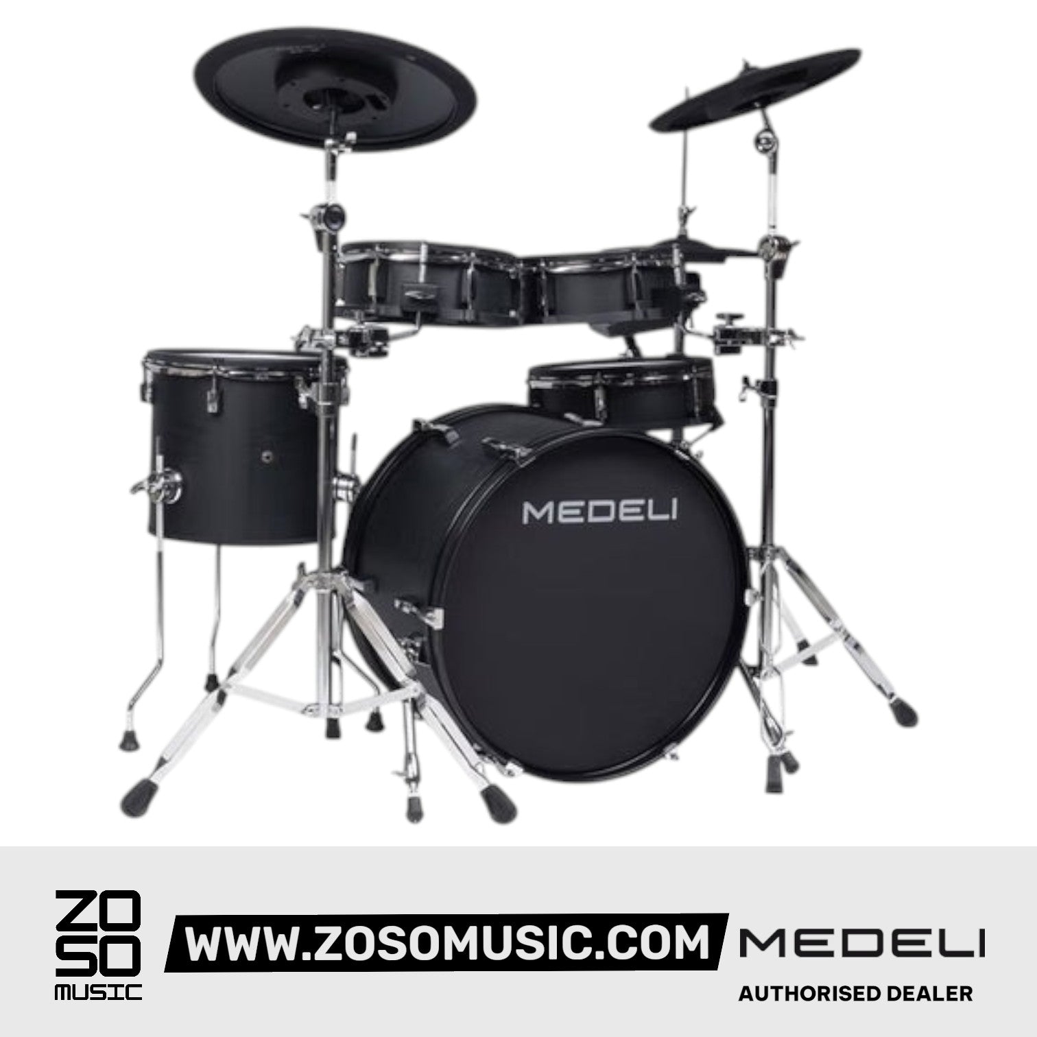 Medeli MZ729 Digital Electric Drum Set Kit Package with Bluetooth |  MEDELI |  DRUM-ELECTRONIC |  Zoso Music