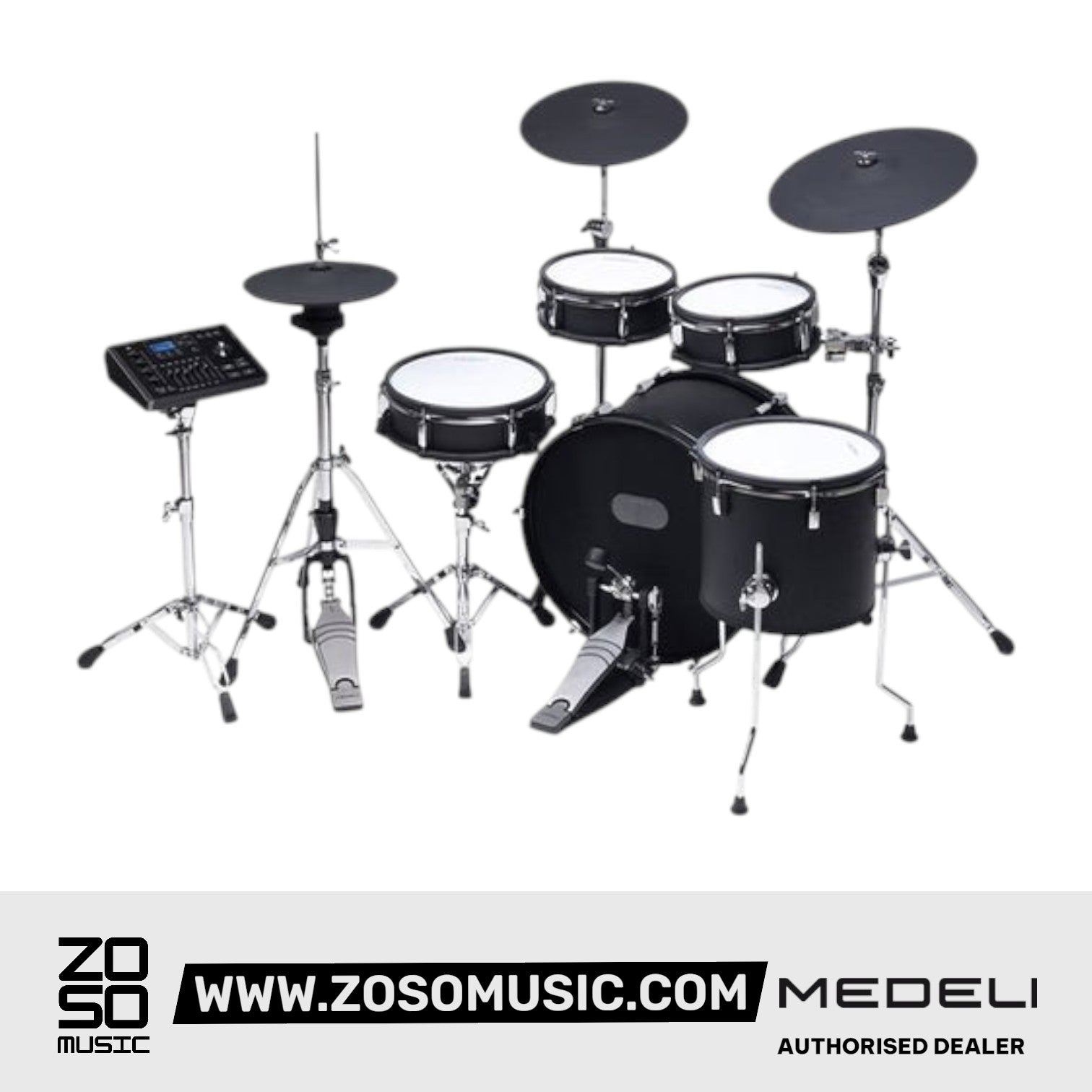 Medeli MZ729 Digital Electric Drum Set Kit Package with Bluetooth |  MEDELI |  DRUM-ELECTRONIC |  Zoso Music