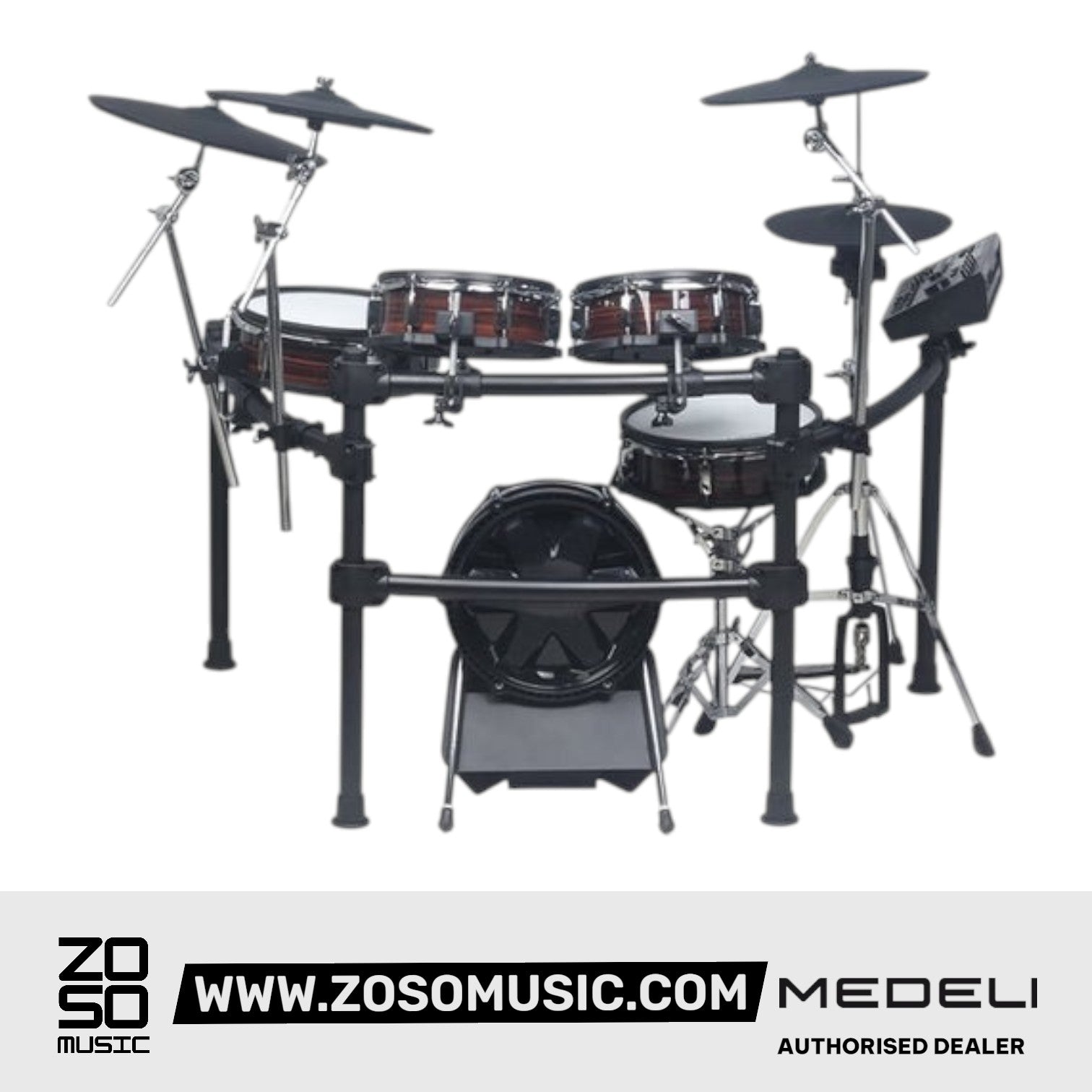 Medeli MZ923 Digital Electric Drum Set Kit Package with Bluetooth |  MEDELI |  DRUM-ELECTRONIC |  Zoso Music